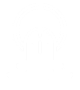 Minimalist waterfall symbol in monochrome